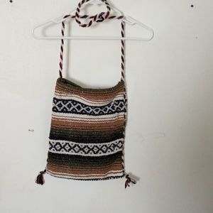 Western saddle blanket crossbody purse